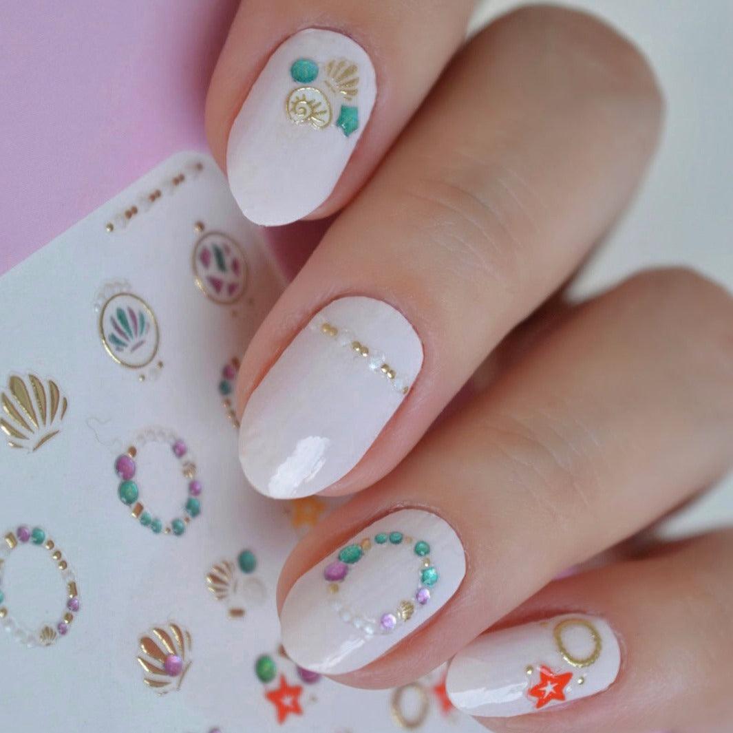 Seashell PLAY Nail Art Sticker