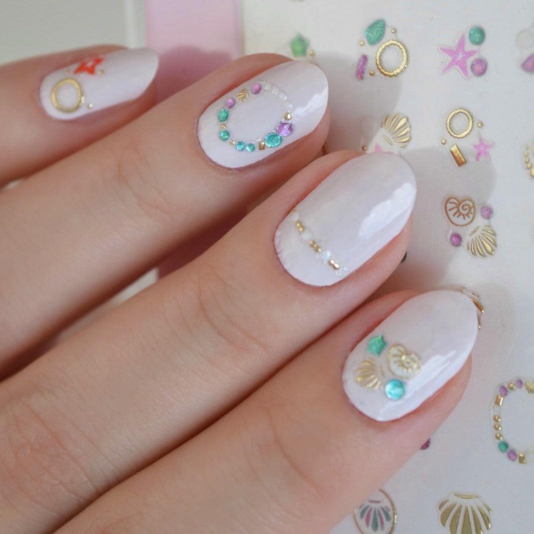 Seashell PLAY Nail Art Sticker