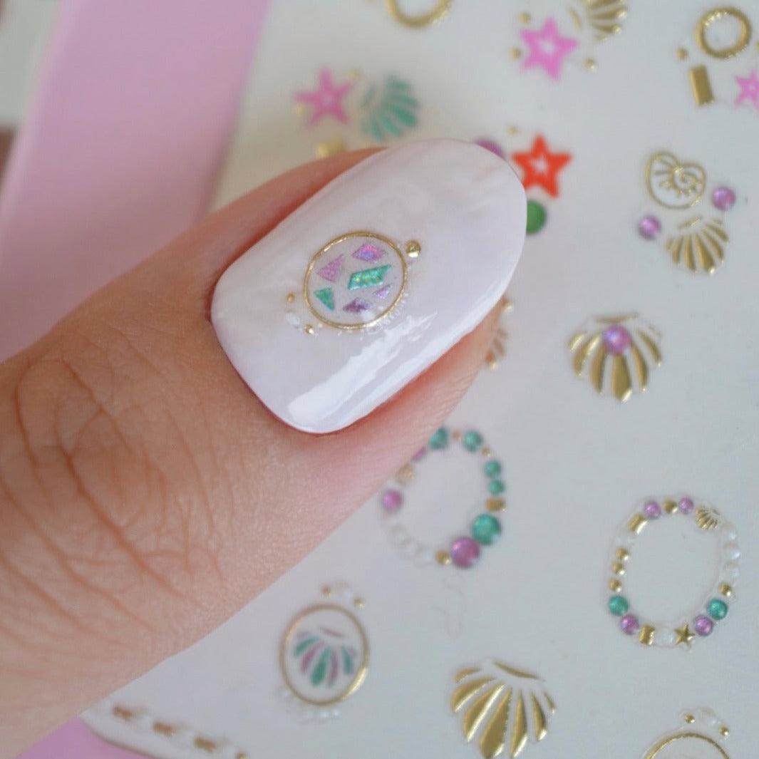 Seashell PLAY Nail Art Sticker