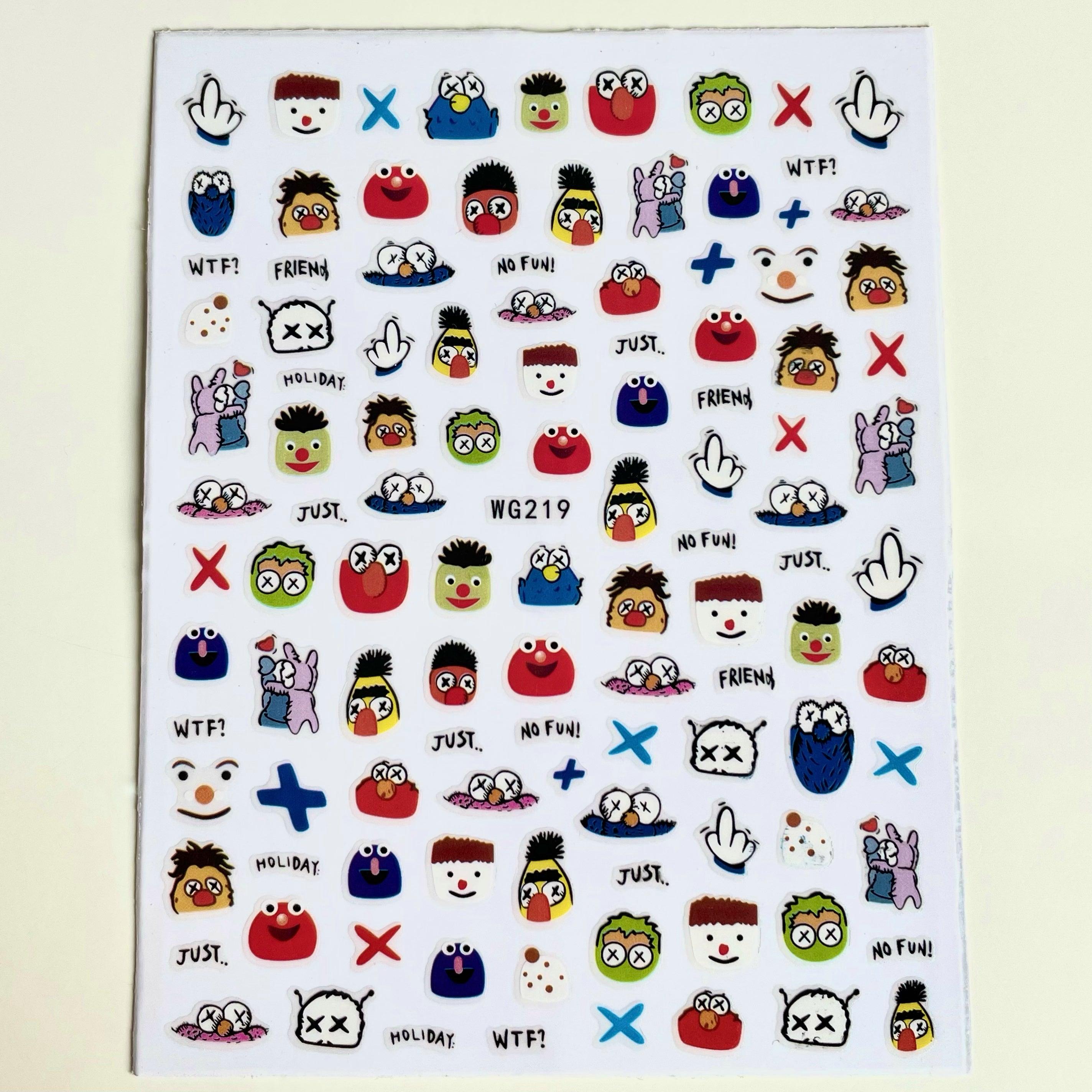 Sesame Street PLAY Nail Art Sticker