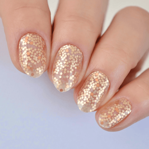 Slay Glitter Gold Nail Wraps – Personail