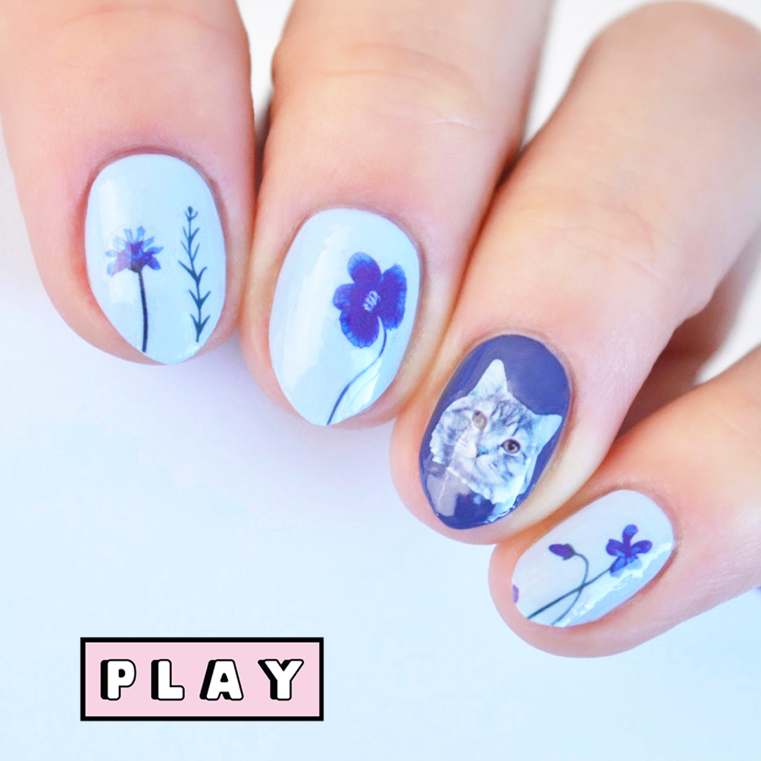 Whimsy Whiskers PLAY Nail Art Sticker