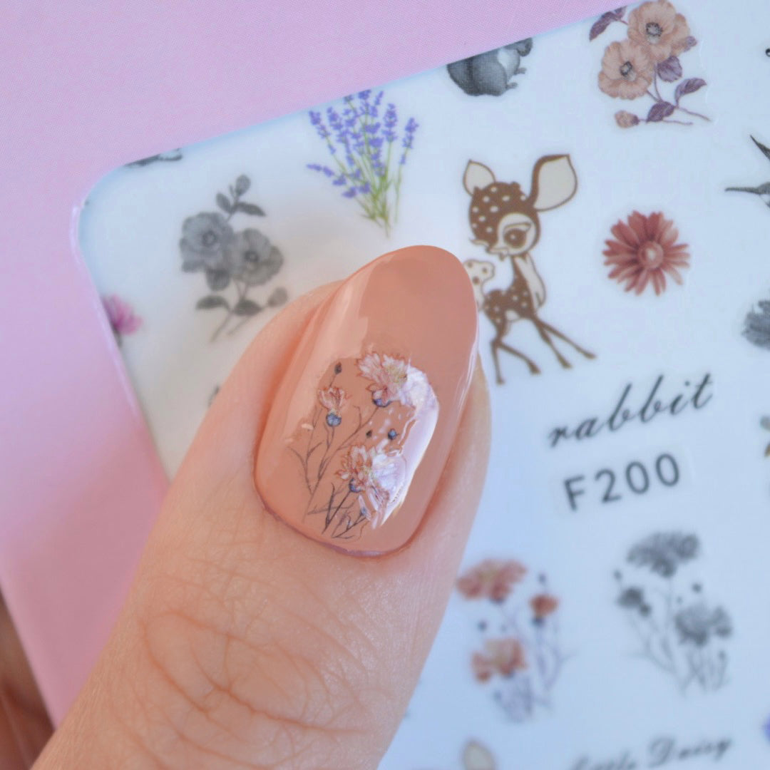 Blooms PLAY Nail Art Sticker