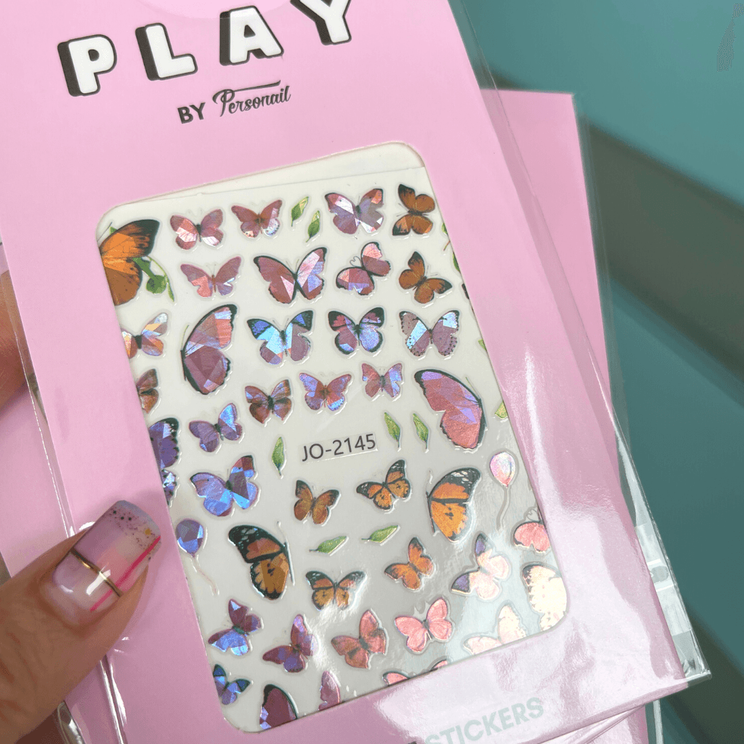 Butterfly Lavender PLAY Nail Art Sticker