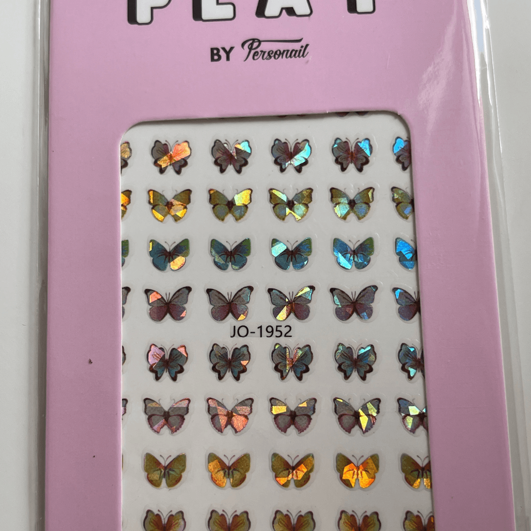 Butterfly Rainbow PLAY Nail Art Sticker
