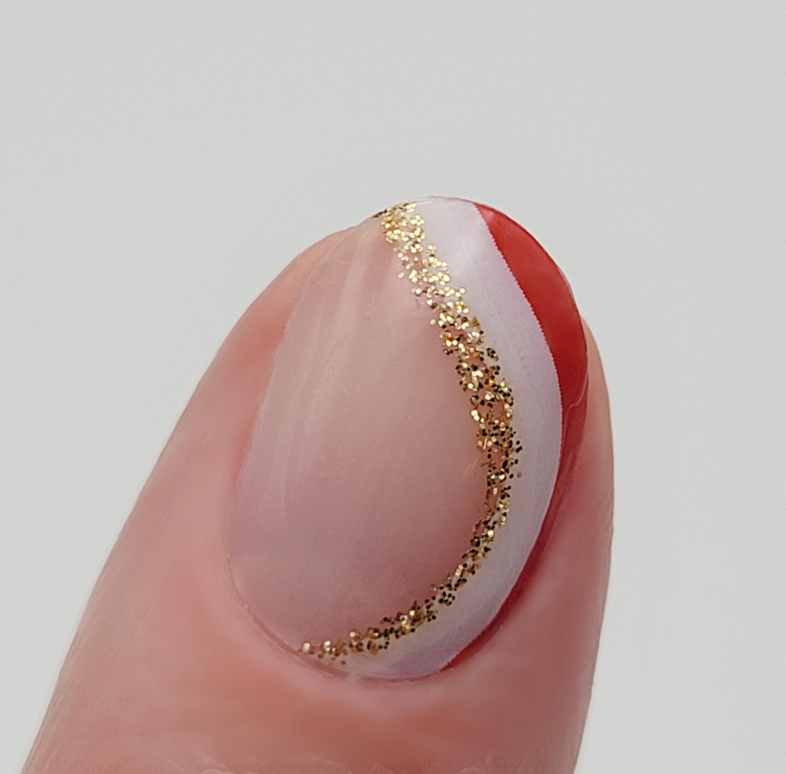 Candy Cane Nail Wraps Christmas Nail Wrap [COLLAB]