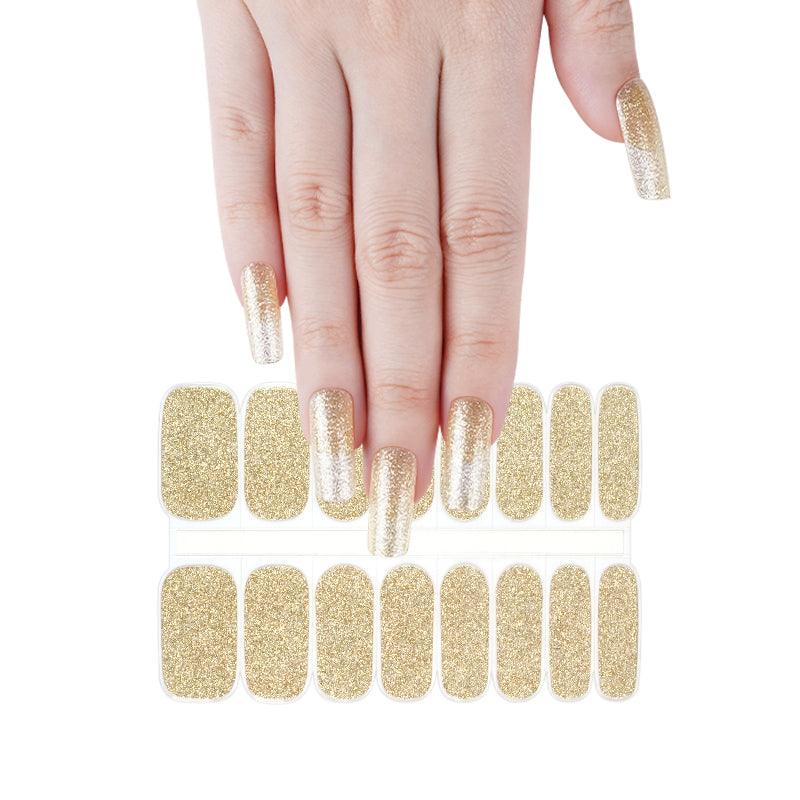 Golden | Jellies DIY Soft Semi Cured Gel Nail Wraps