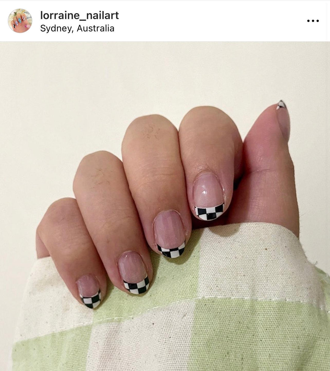 Check Mate | French Tip Checker Nail Polish Wrap