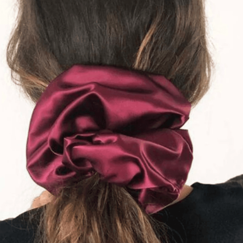 Personail headband XXL Silky Red Scrunchie