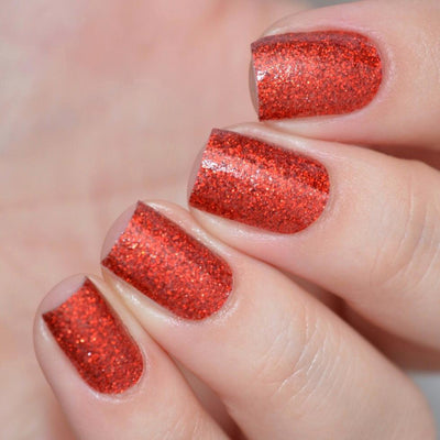 Heart | Red Glitter Nail Polish Wrap