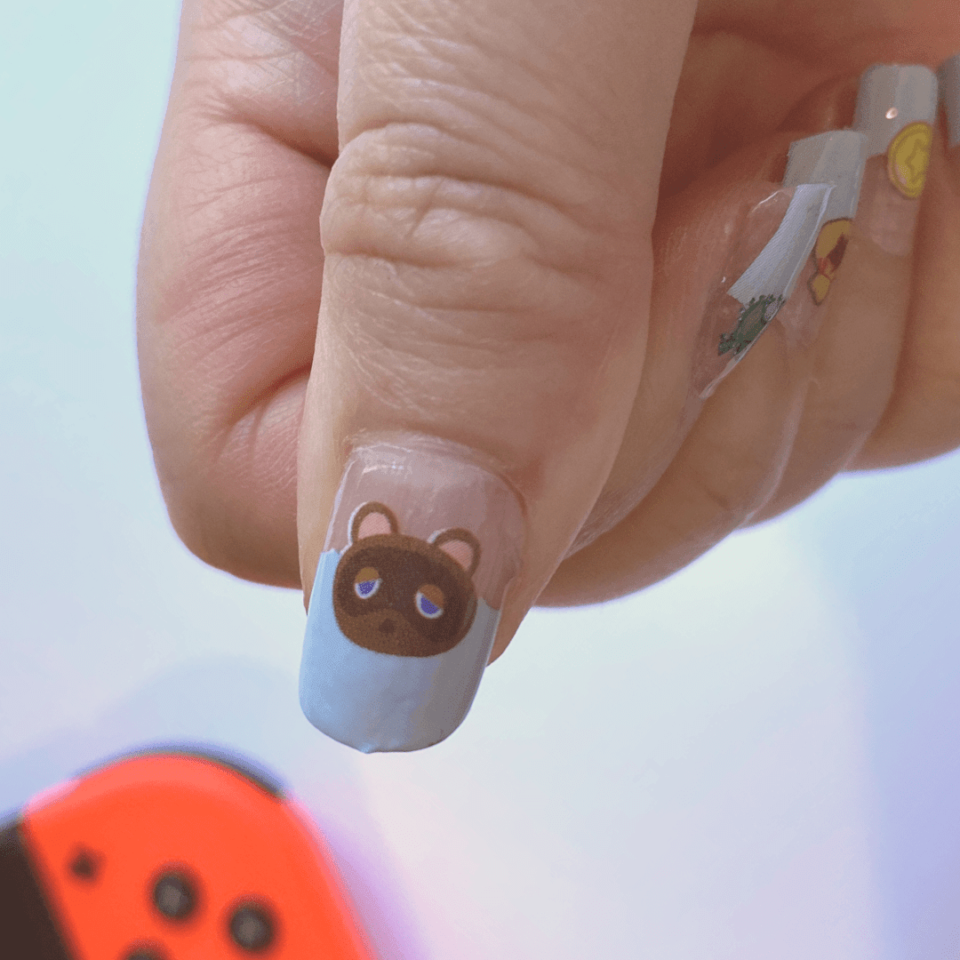 Personail Nail Wraps Animal Crossing