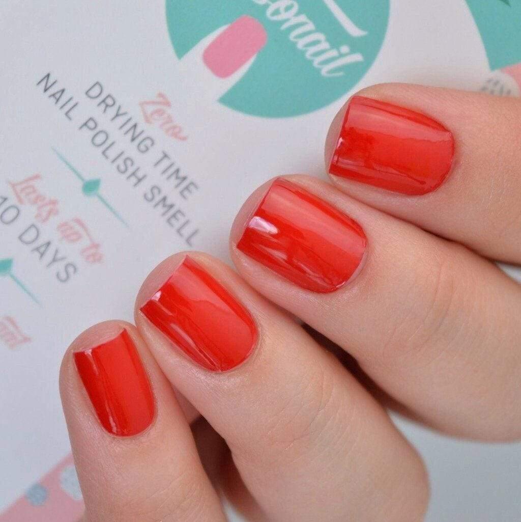 Personail Nail Wraps Brilliant Red