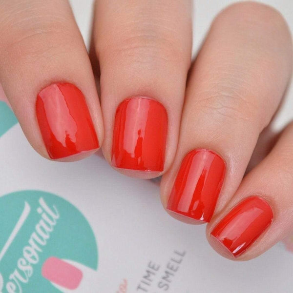 Personail Nail Wraps Brilliant Red