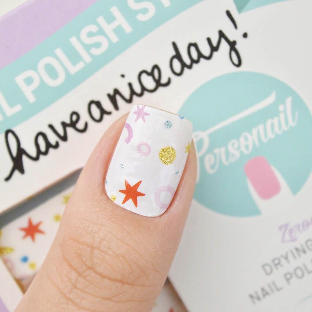 Personail Nail Wraps Confetti Queen by Have A Nice Day