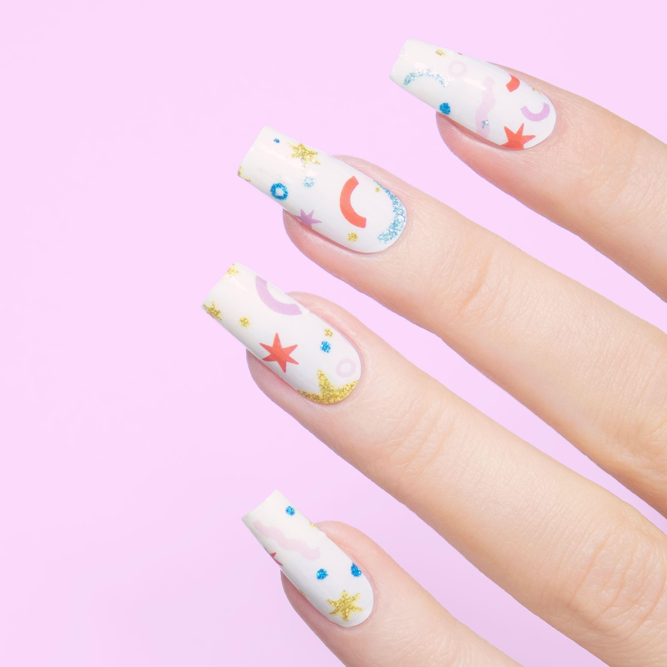 Personail Nail Wraps Confetti Queen by Have A Nice Day