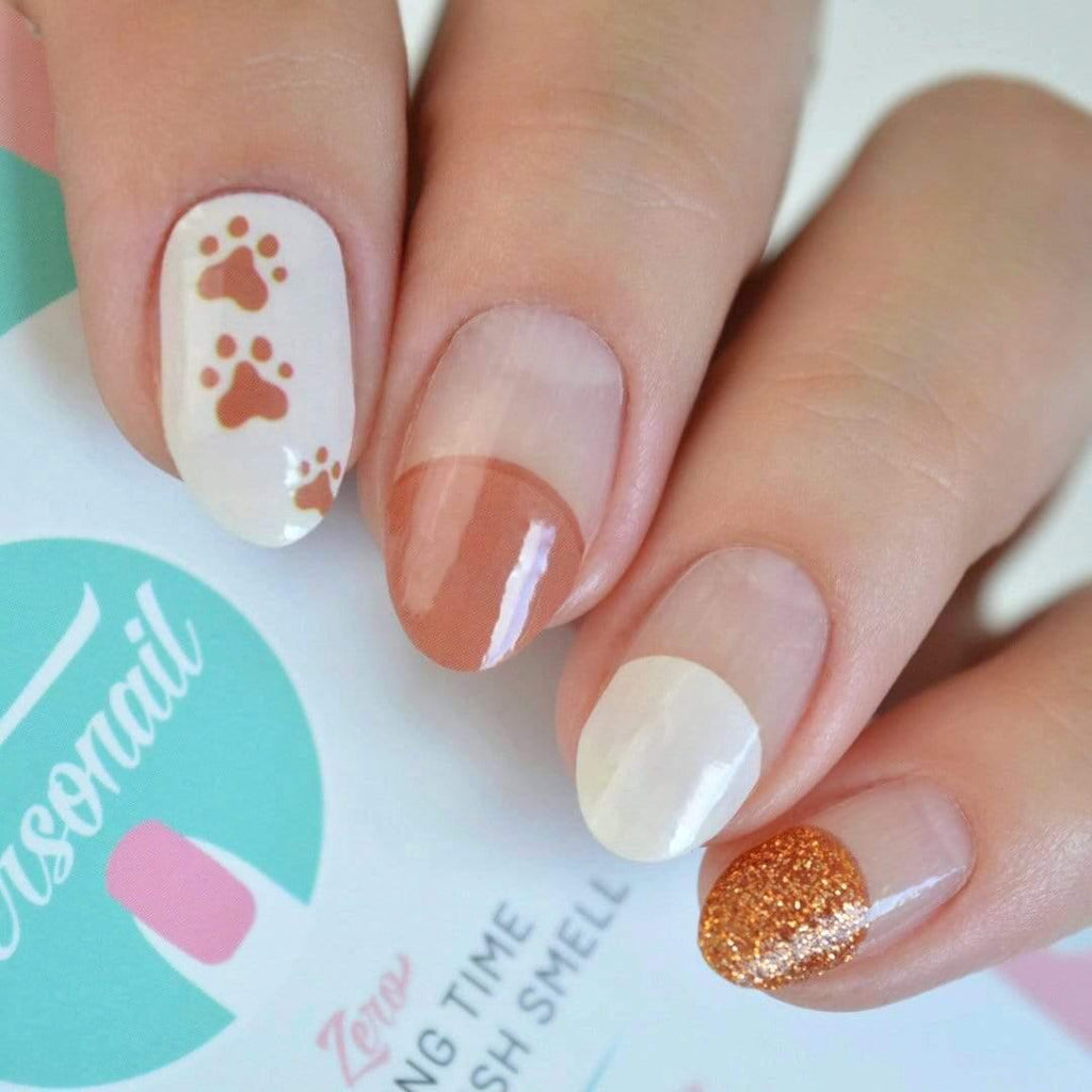 Personail Nail Wraps Corgi