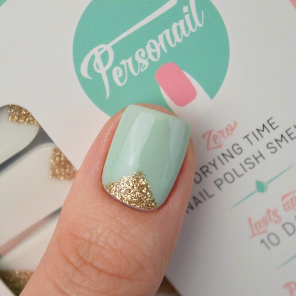 Personail Nail Wraps Cover Up in Gold (Transparent)
