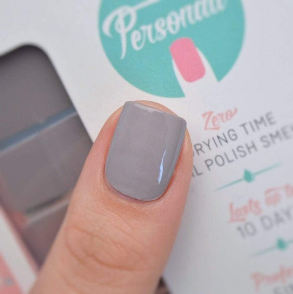 Personail Nail Wraps Dusty Grey