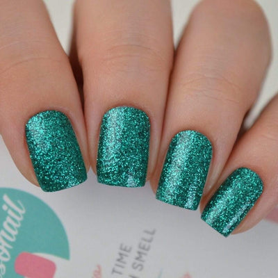 Emerald | Green Glitter Nail Polish Wrap