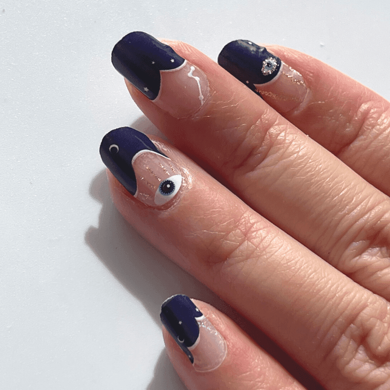 Personail Nail Wraps Evil Eye