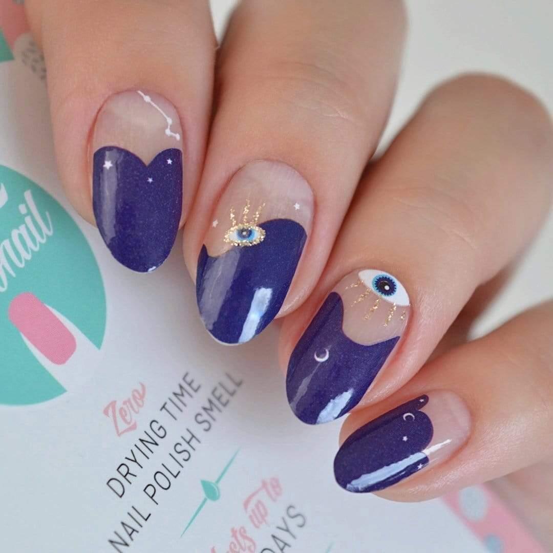 Personail Nail Wraps Evil Eye