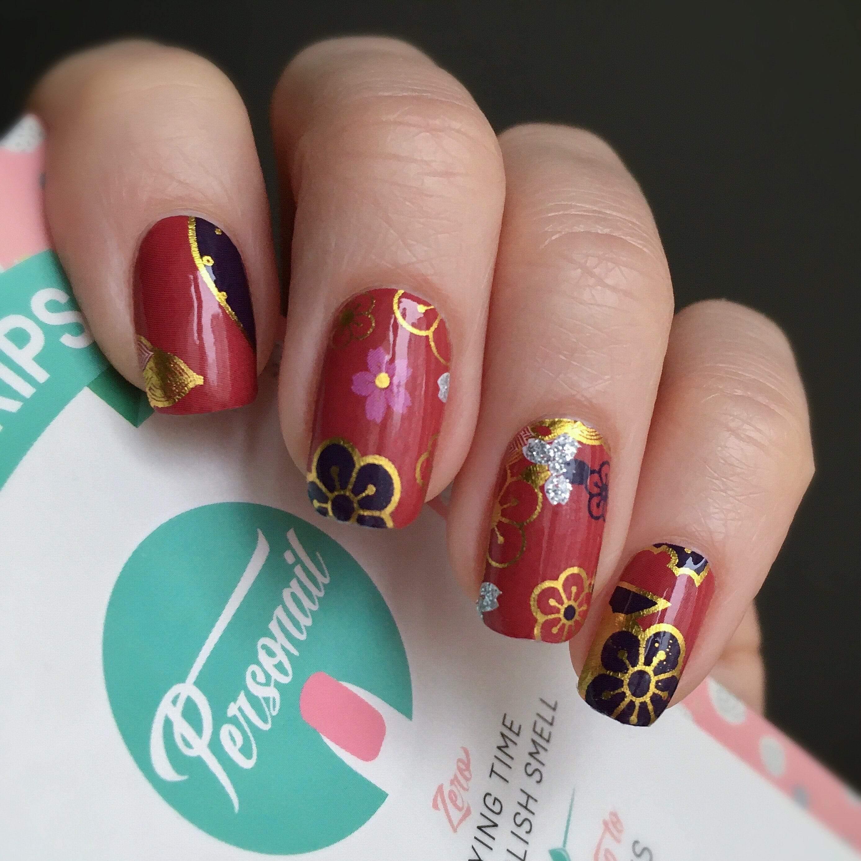 Personail Nail Wraps Geisha