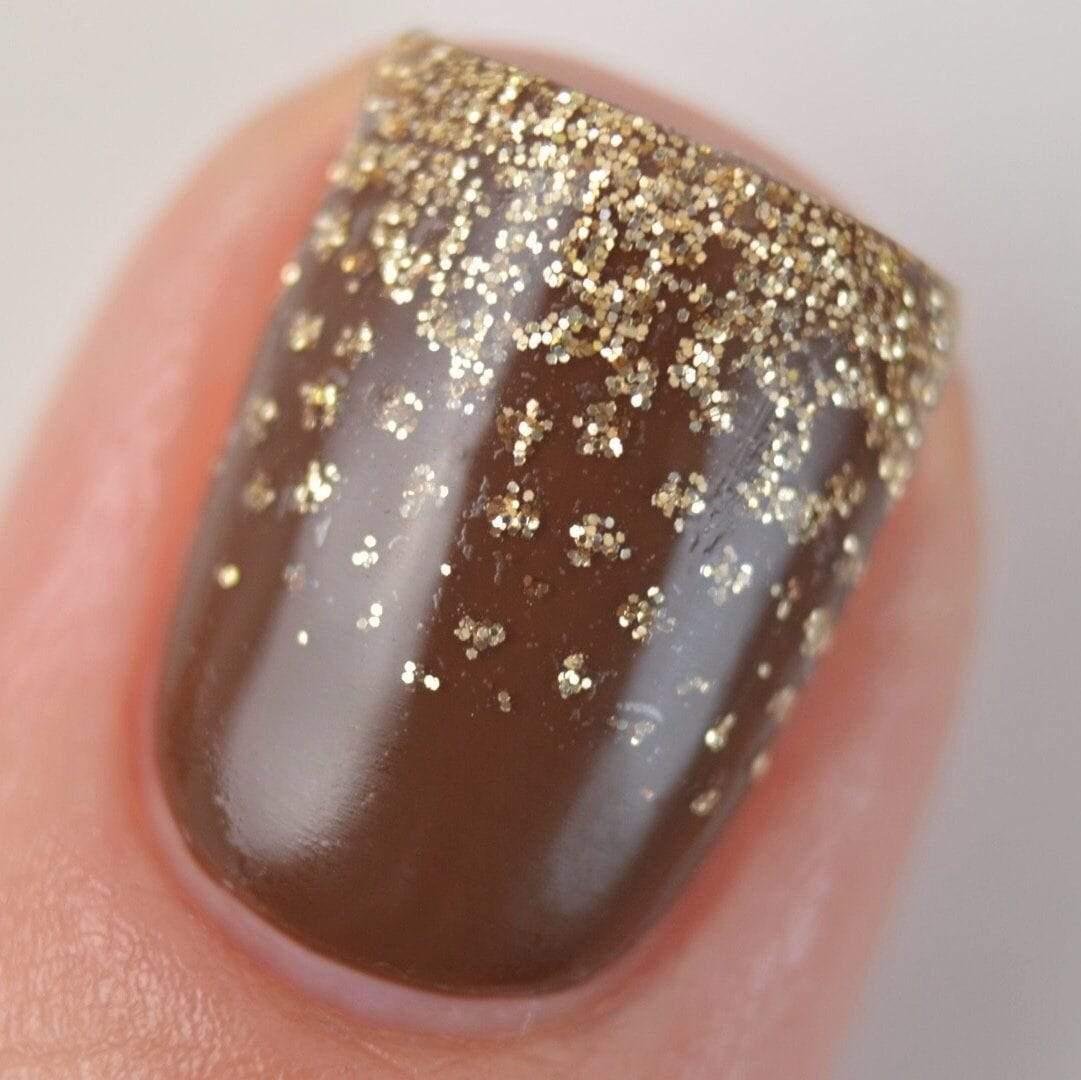 Personail Nail Wraps Gold Tips (Transparent)