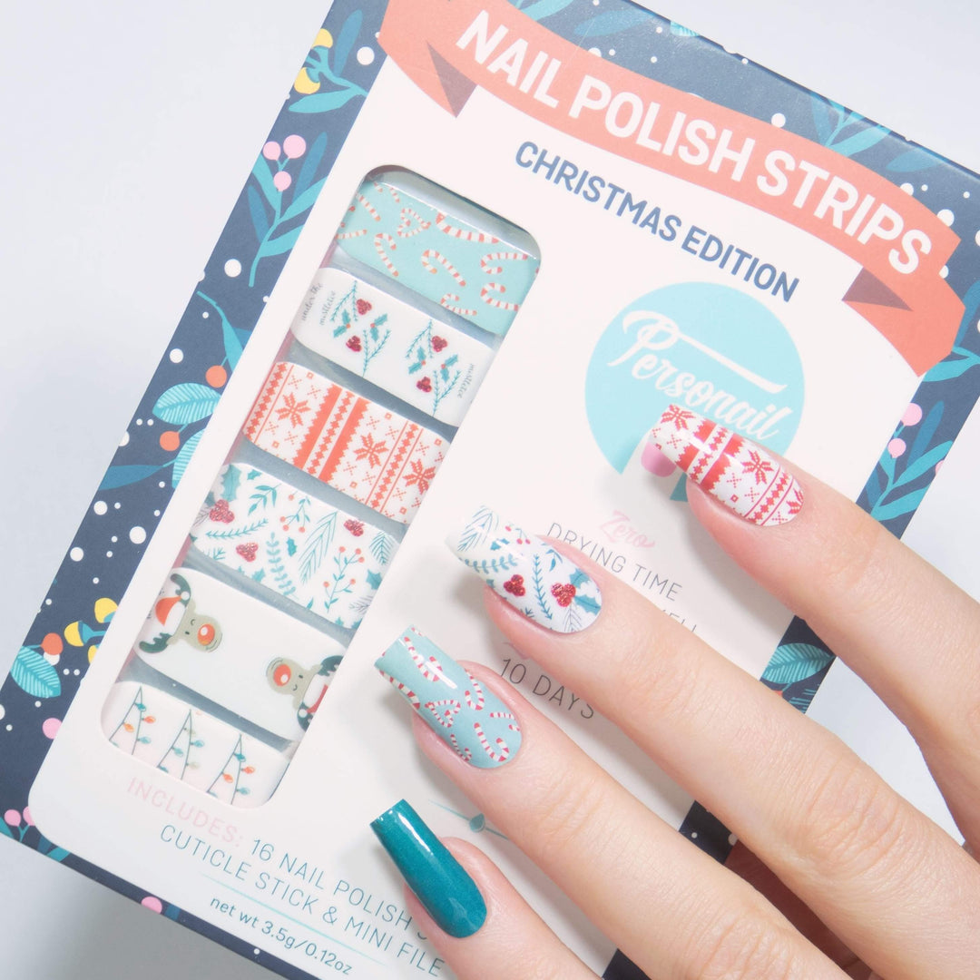 Personail Nail Wraps Ho Ho Holy Christmas Nails
