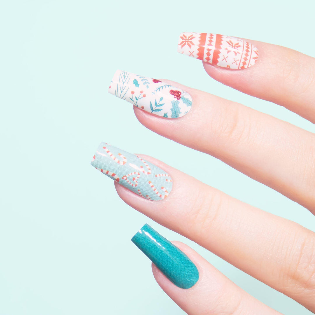 Personail Nail Wraps Ho Ho Holy Christmas Nails