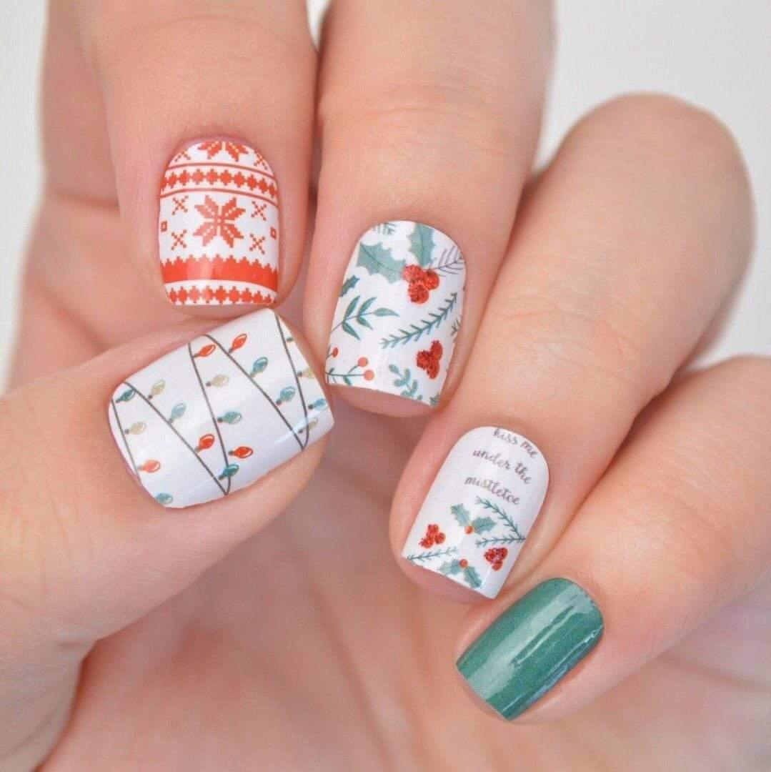 Personail Nail Wraps Ho Ho Holy Christmas Nails