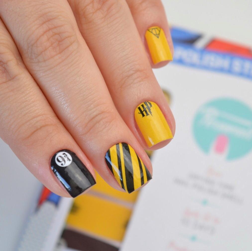 Personail Nail Wraps Hufflepuff