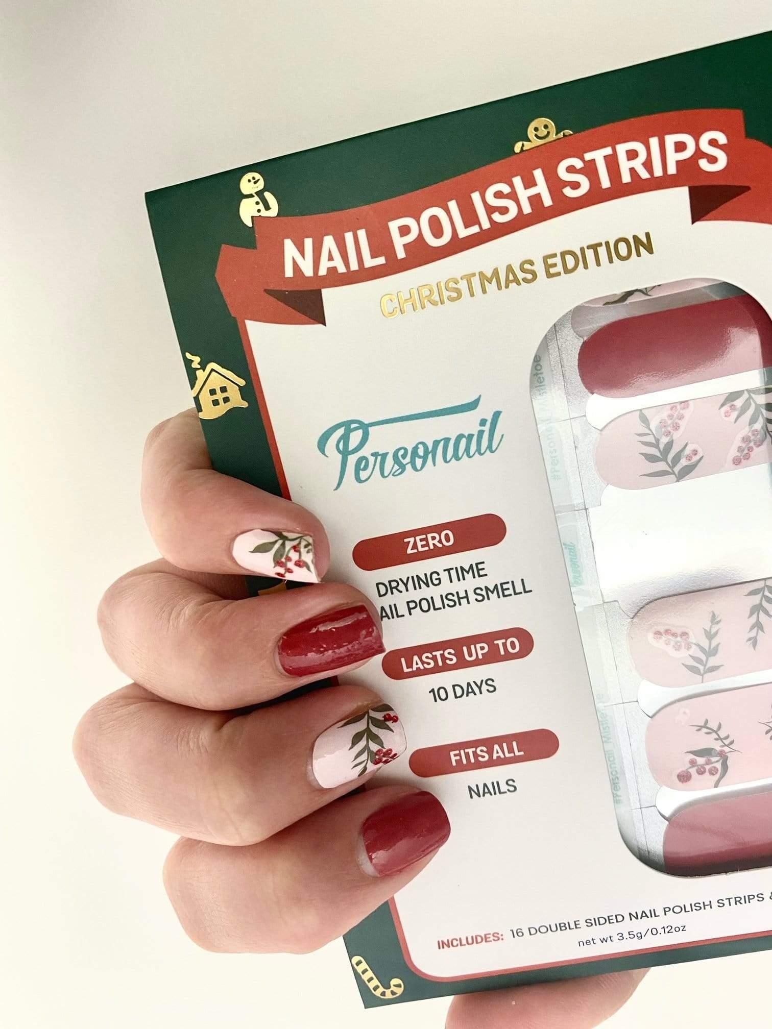 Personail Nail Wraps Mistletoe