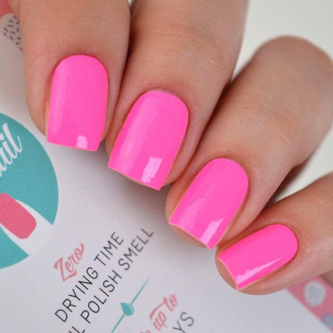 Personail Nail Wraps Neon Pink