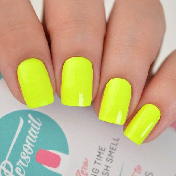 Personail Nail Wraps Neon Yellow