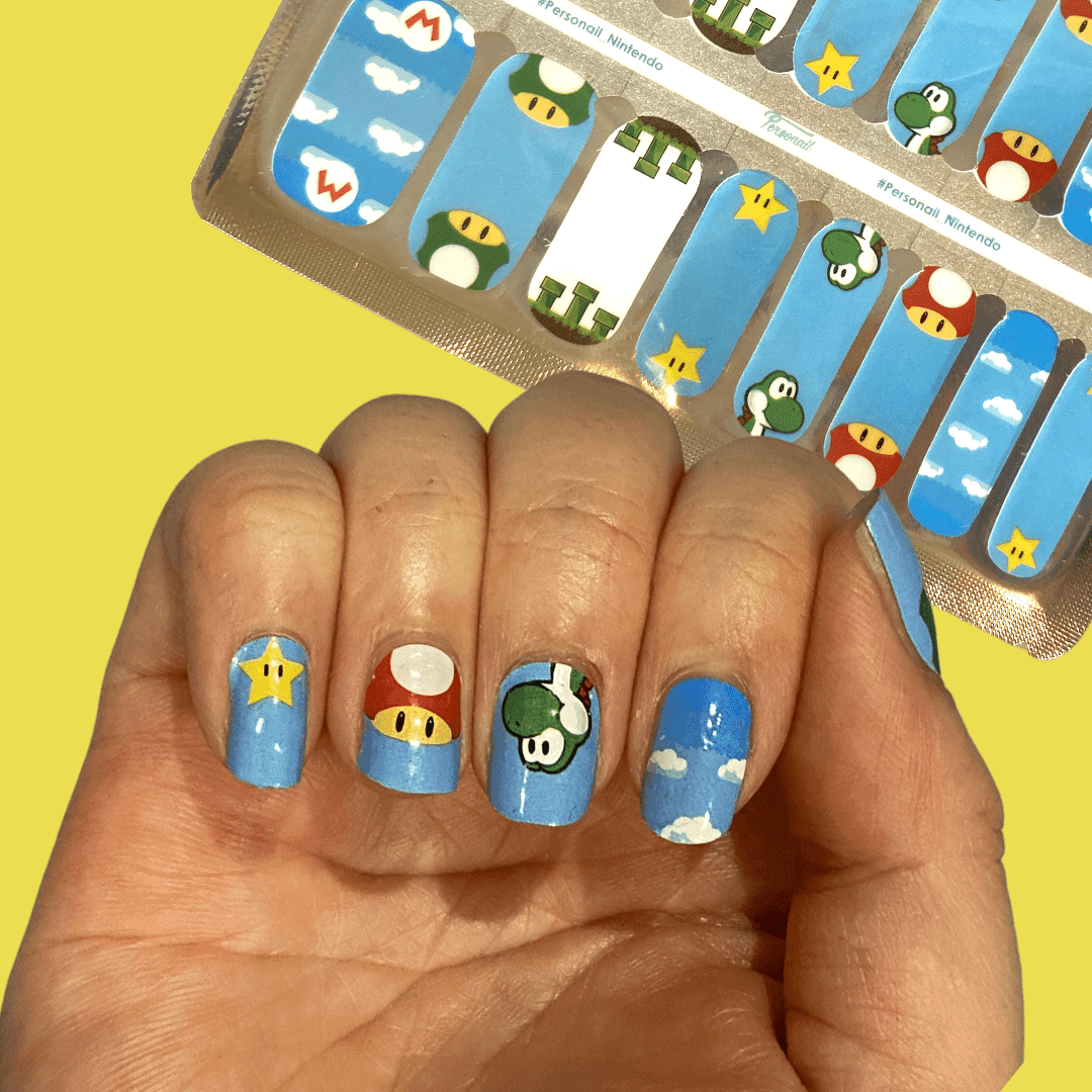 Personail Nail Wraps Nintendo