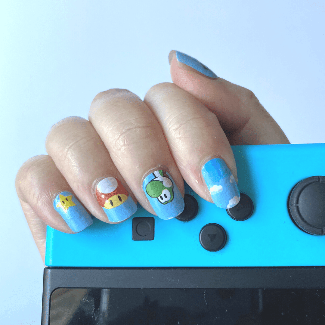 Personail Nail Wraps Nintendo