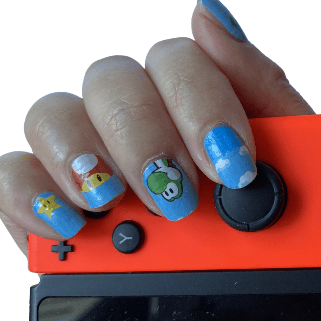 Personail Nail Wraps Nintendo
