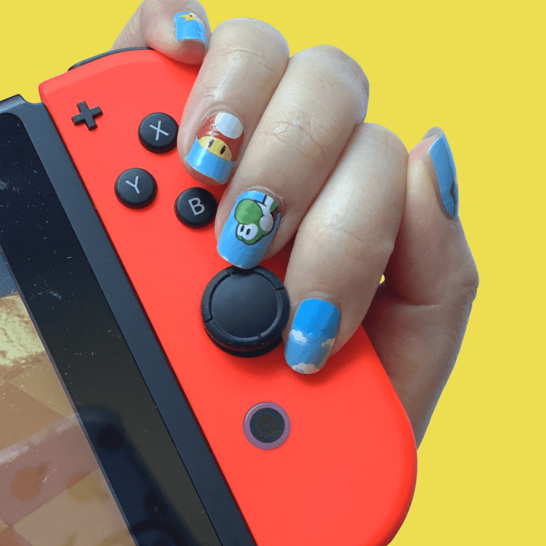 Personail Nail Wraps Nintendo