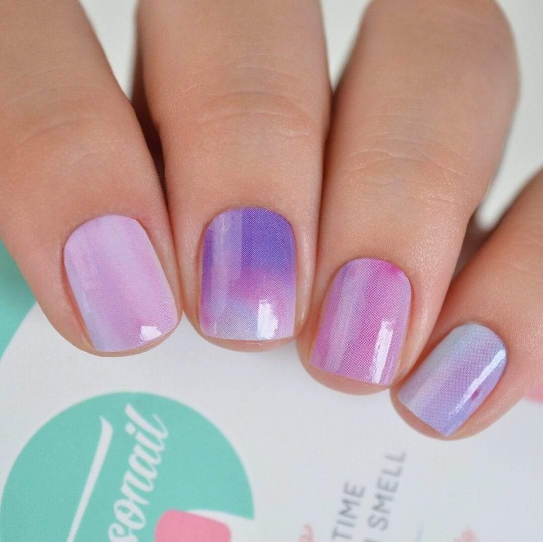 Personail Nail Wraps Pink Galaxy