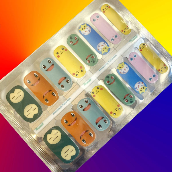 Personail Nail Wraps Pokemon