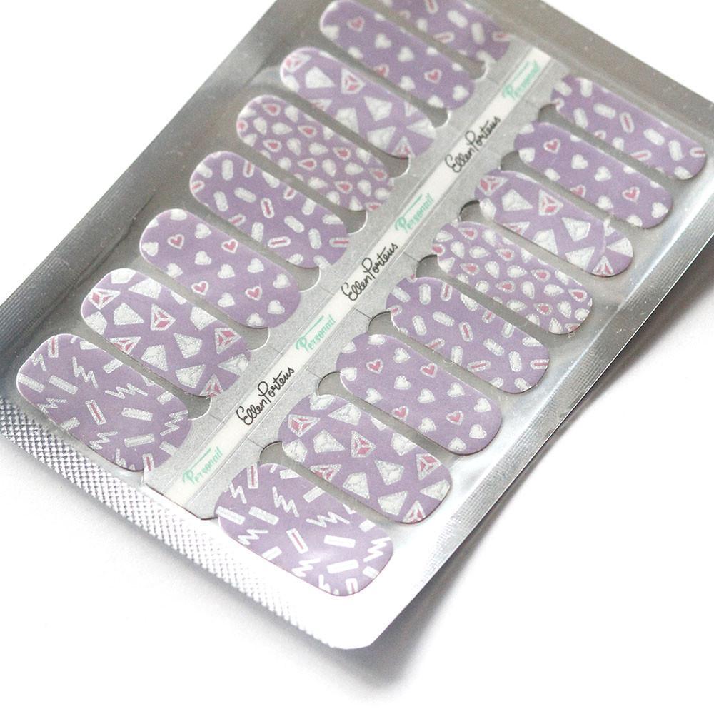 Personail Nail Wraps Purple Rain by Ellen Porteus