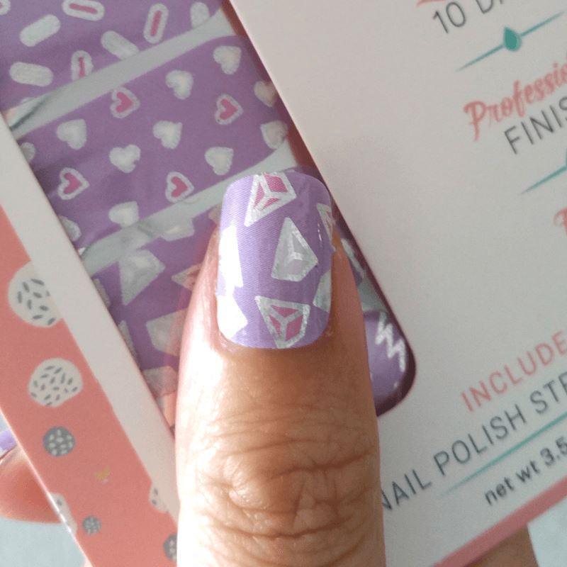 Personail Nail Wraps Purple Rain by Ellen Porteus