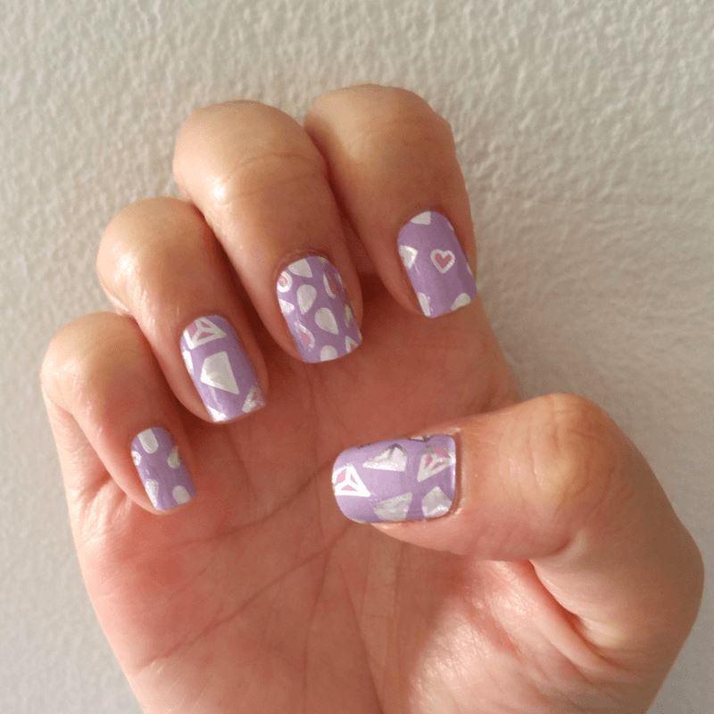 Personail Nail Wraps Purple Rain by Ellen Porteus