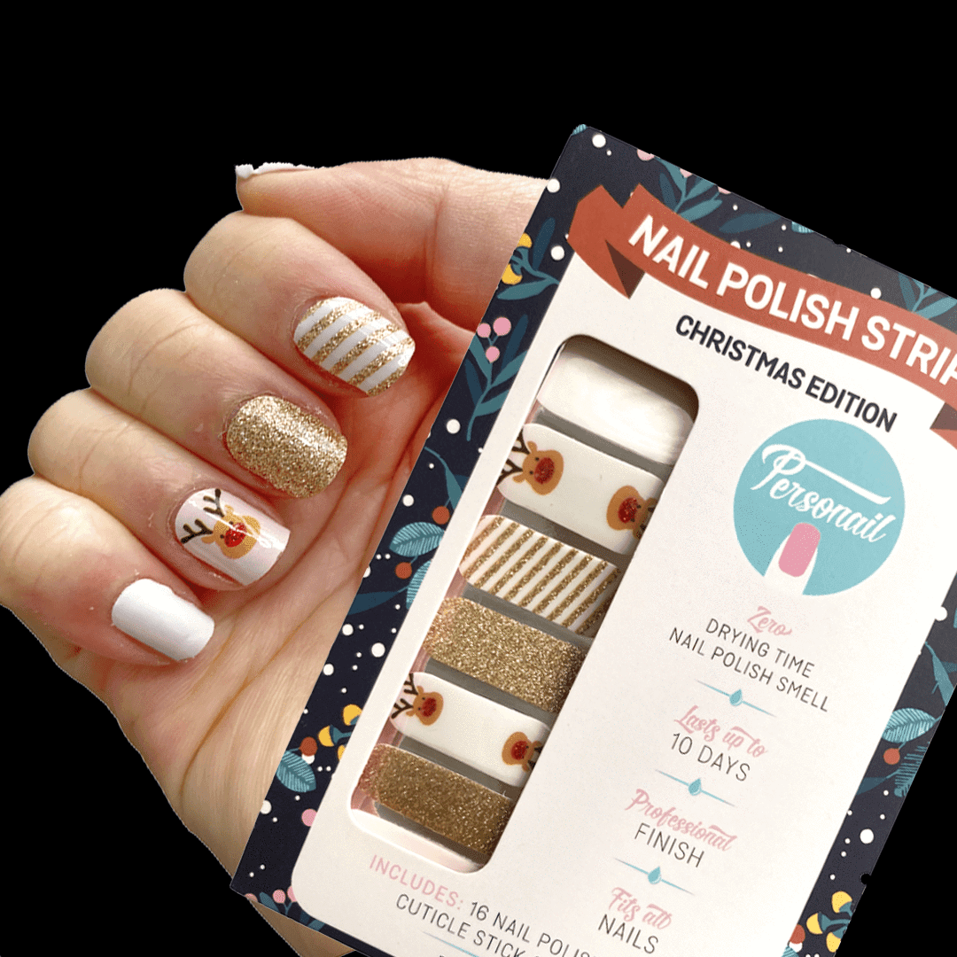 Personail Nail Wraps Reindeer