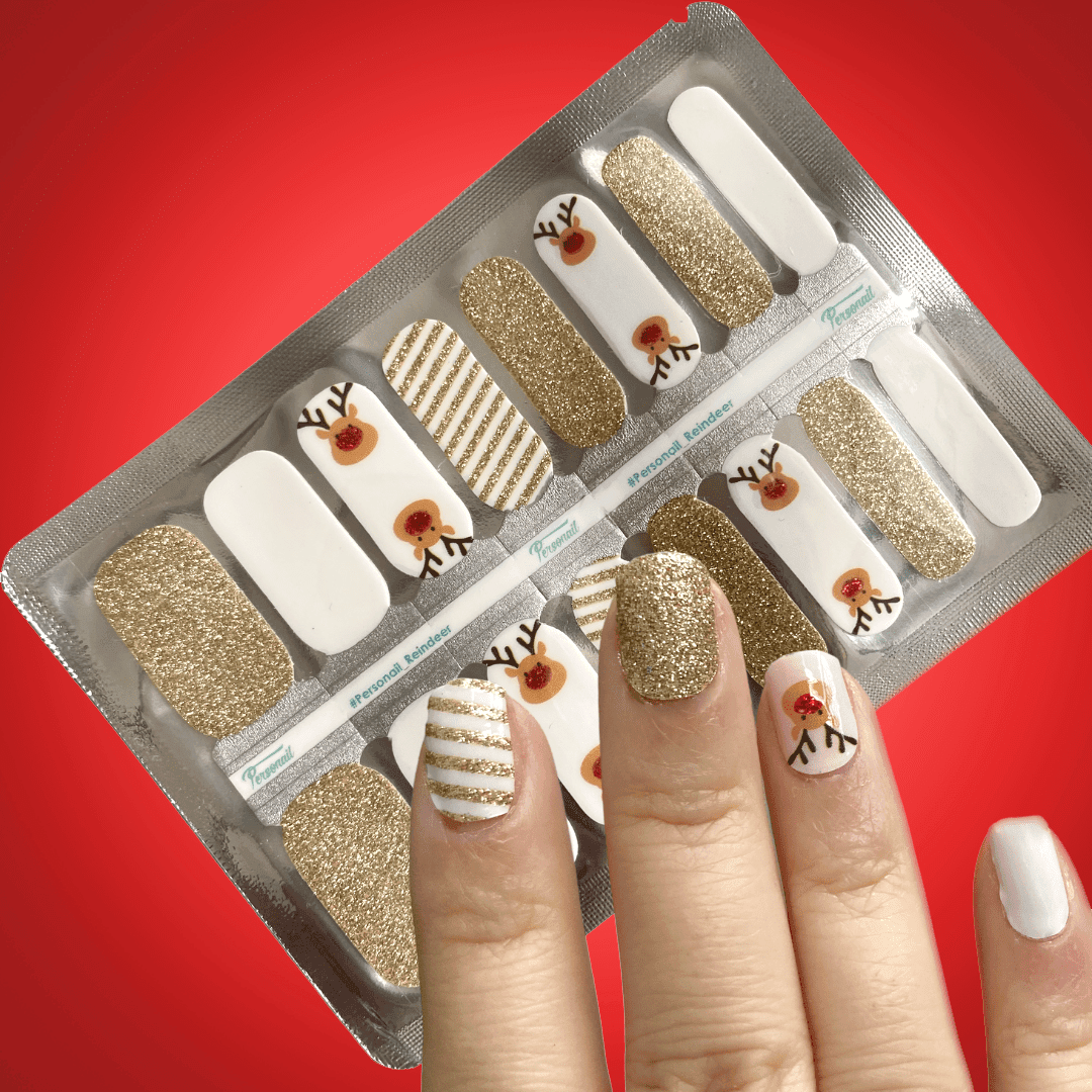 Personail Nail Wraps Reindeer