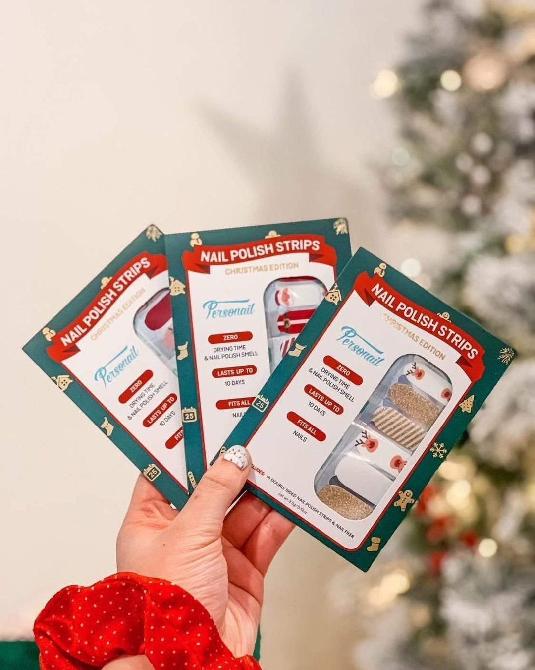 Personail Nail Wraps Reindeer