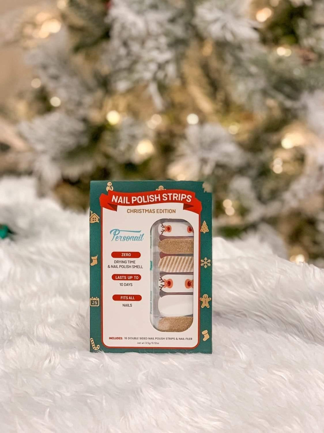 Personail Nail Wraps Reindeer