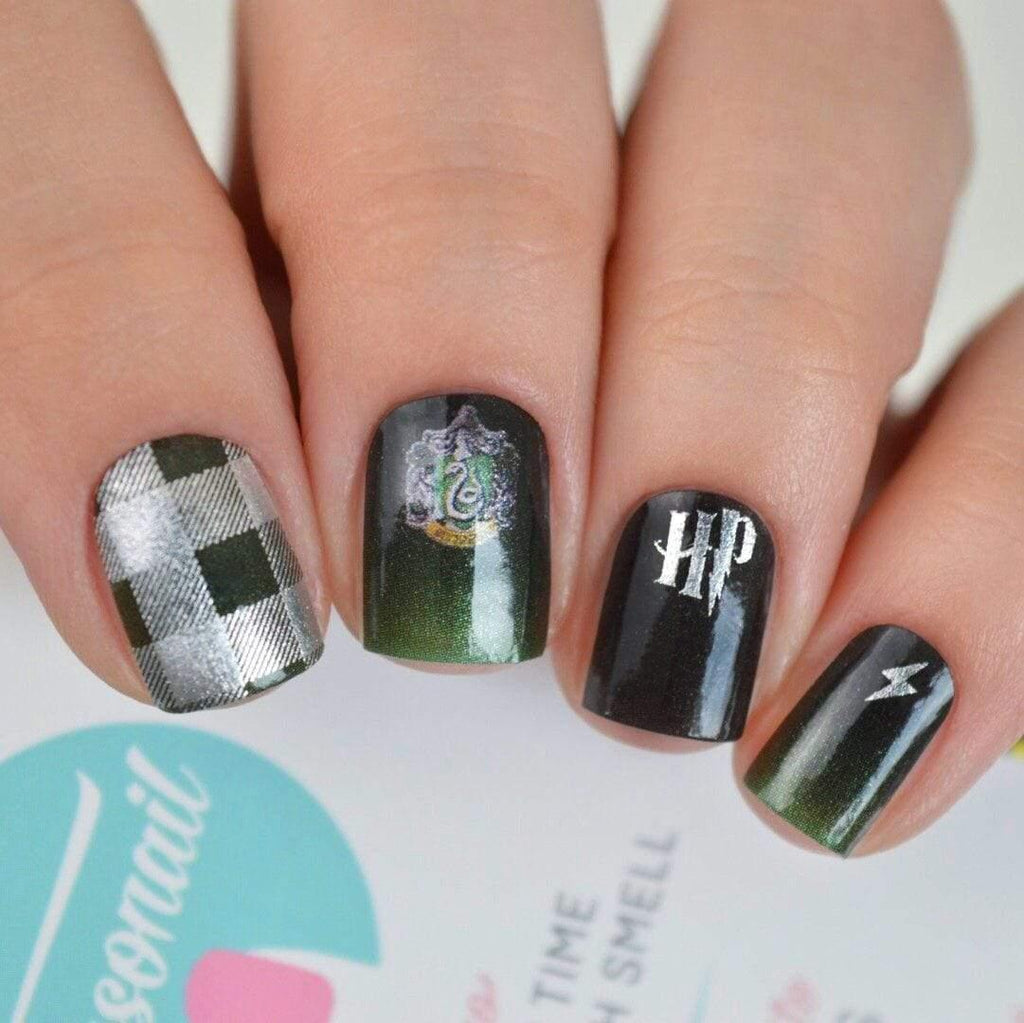 Personail Nail Wraps Slytherin (Harry Potter)