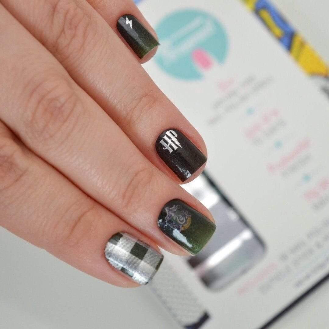 Personail Nail Wraps Slytherin (Harry Potter)
