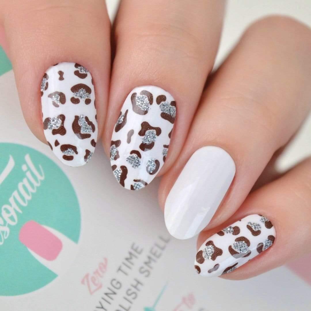 Personail Nail Wraps Snow Leopard